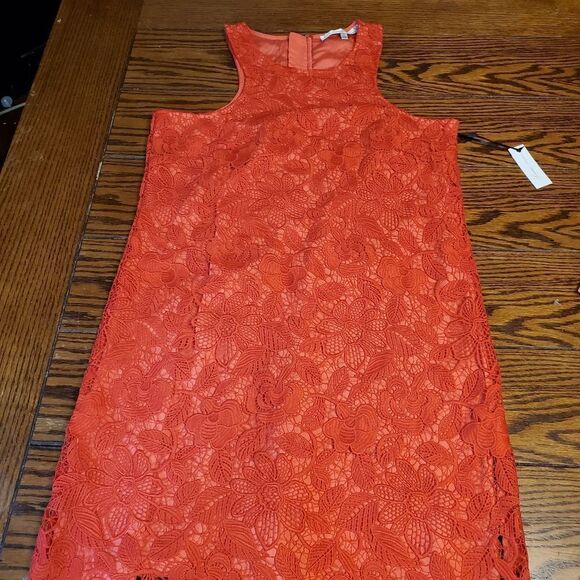 NWT Lovers+friends Caspian red Shift Dress sz smal - Picture 3 of 6